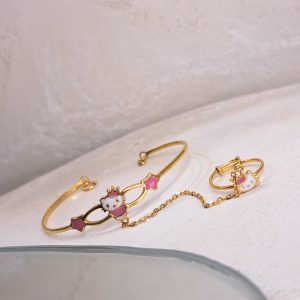 دستبند طلا 18 عیار زنانه ریسه گالری کد Ri3-H1176