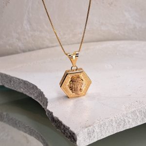 گردنبند طلا 18 عیار زرمان مدل 21