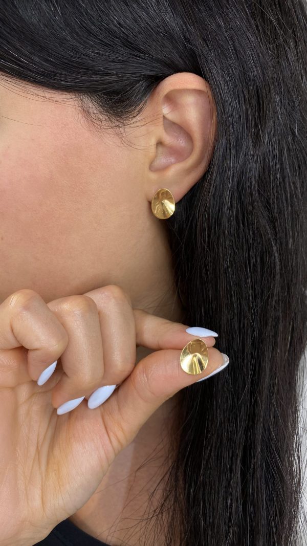 گوشواره طلا 18 عیار گالری مرجان مدل14